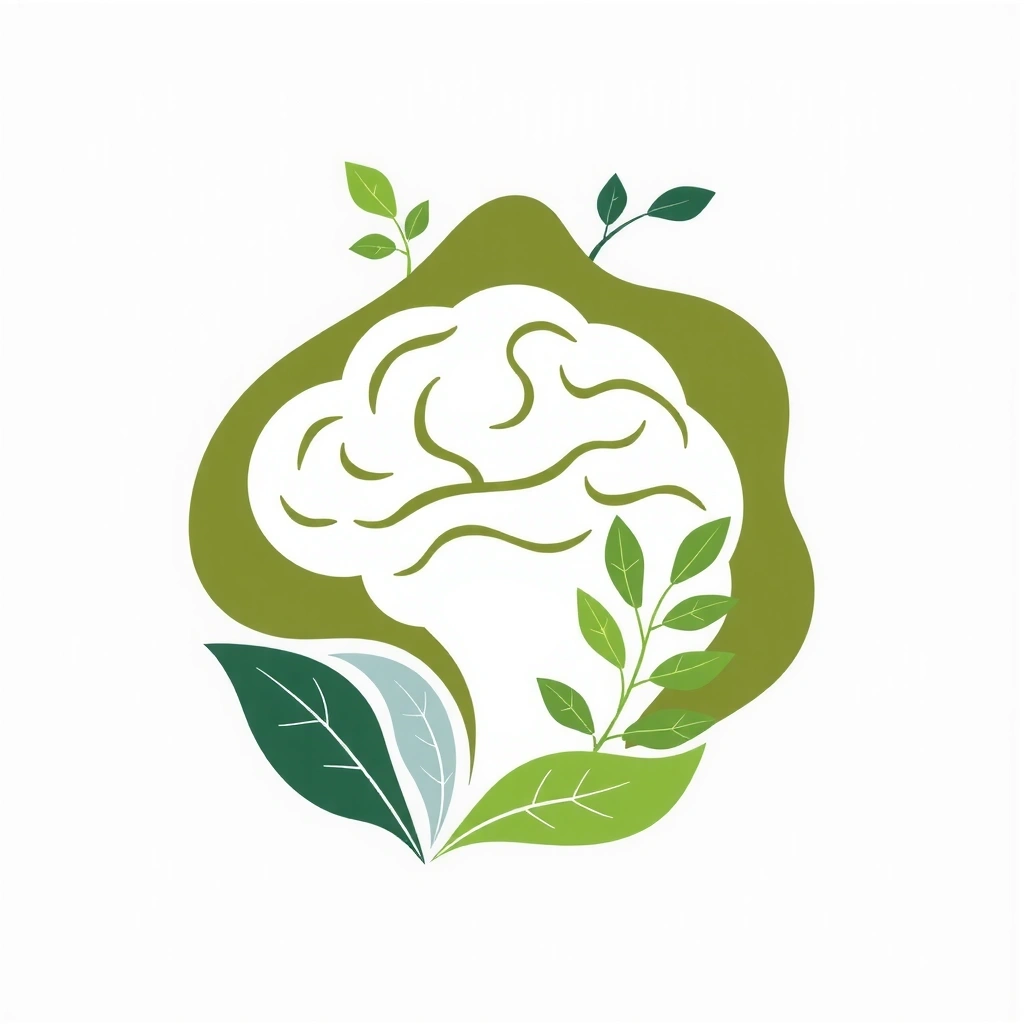 A stylized illustration showing interconnected elements of mind, body, and nature, symbolizing holistic wellness.